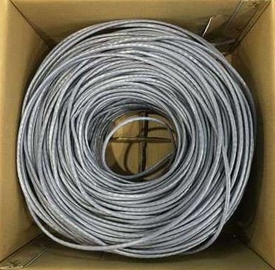 Un buen precio. 155M ancho de banda 24 AWG Cat5e Ethernet Cable Cat.5E F-UTP Cable Ethernet Lan de cobre en línea