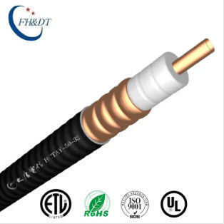 Un buen precio. 1-1/4 ohmio flexible VSWR bajo del alambre 50 del alimentador del cobre de la chaqueta del cable coaxial PE del ″ en línea